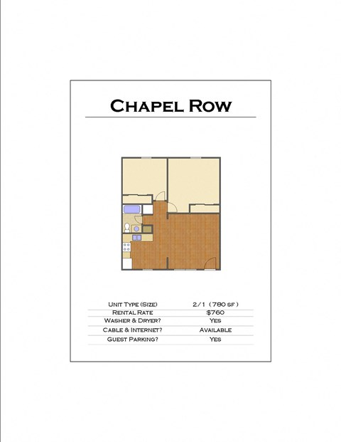 the chapel row floor plan  plans